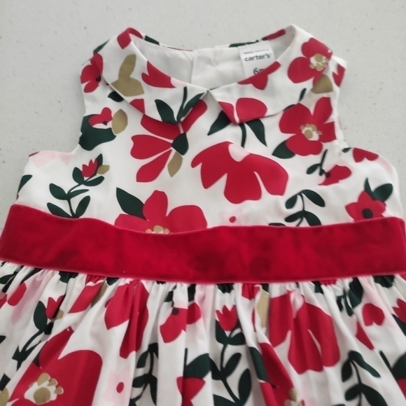 Carter's Carter's Floral Sateen Holiday Dress Size 6 months - Picture 5 of 11